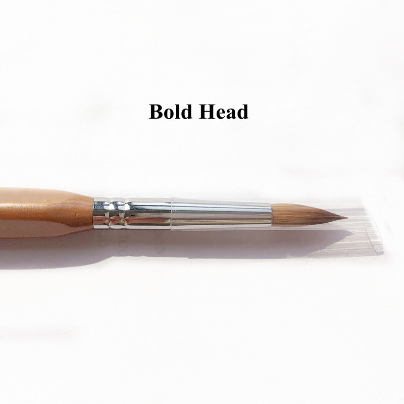 Dental Sable Hair Brush Pen Porcelain Brushes Enamel Silicone Brush Head Enamel