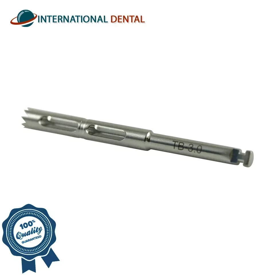 1x Dental Fixture Surgident Trephine Bur Ø3.0mm Stainless Steel Cutting Tool
