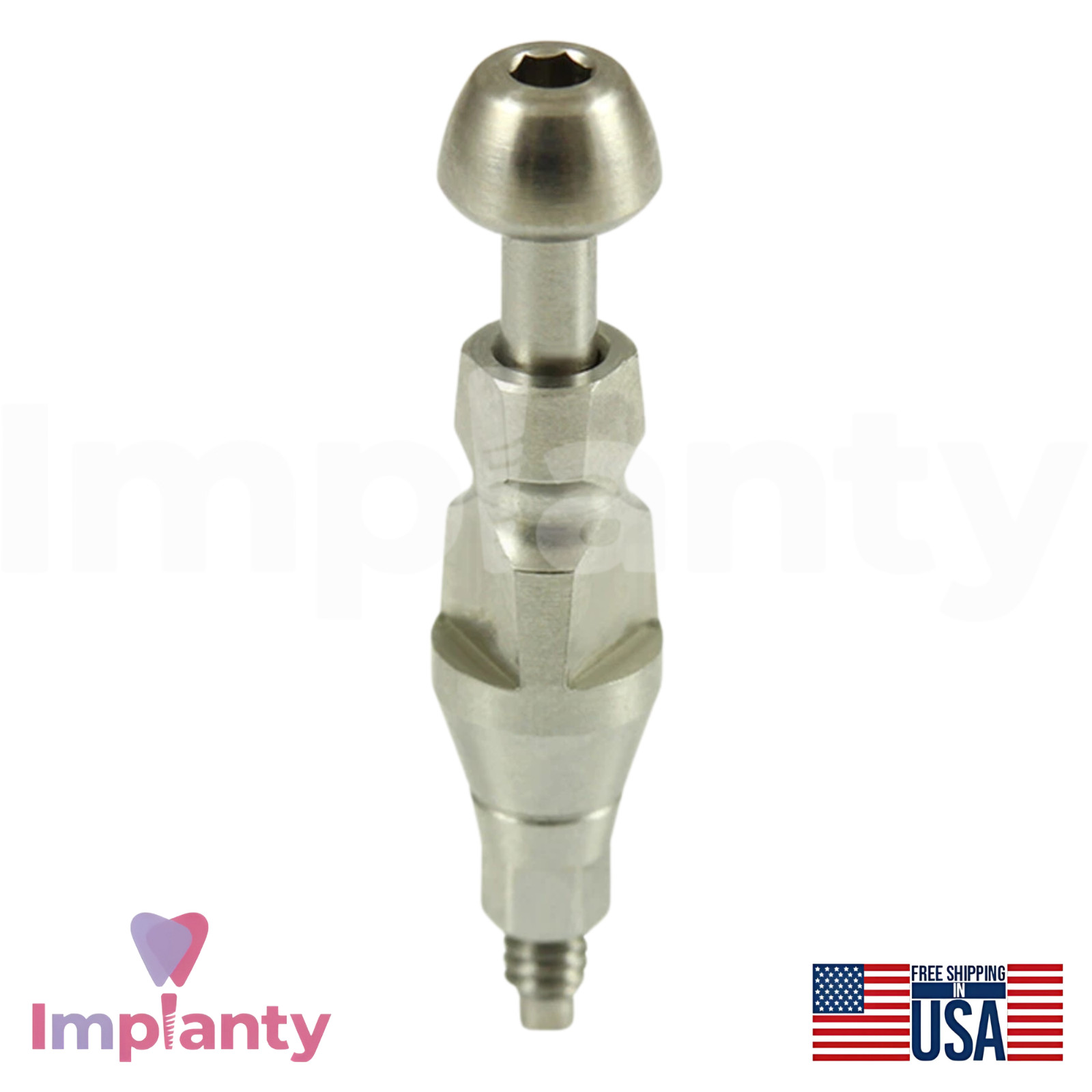 5x 0sstem TS Compatible Mini Platform 2.1mm Closed Dental Transfer with Hex
