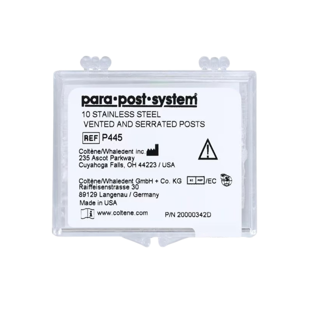 Coltene Whaledent P44-5 ParaPost Stainless Steel .050″ Red 10/Pk