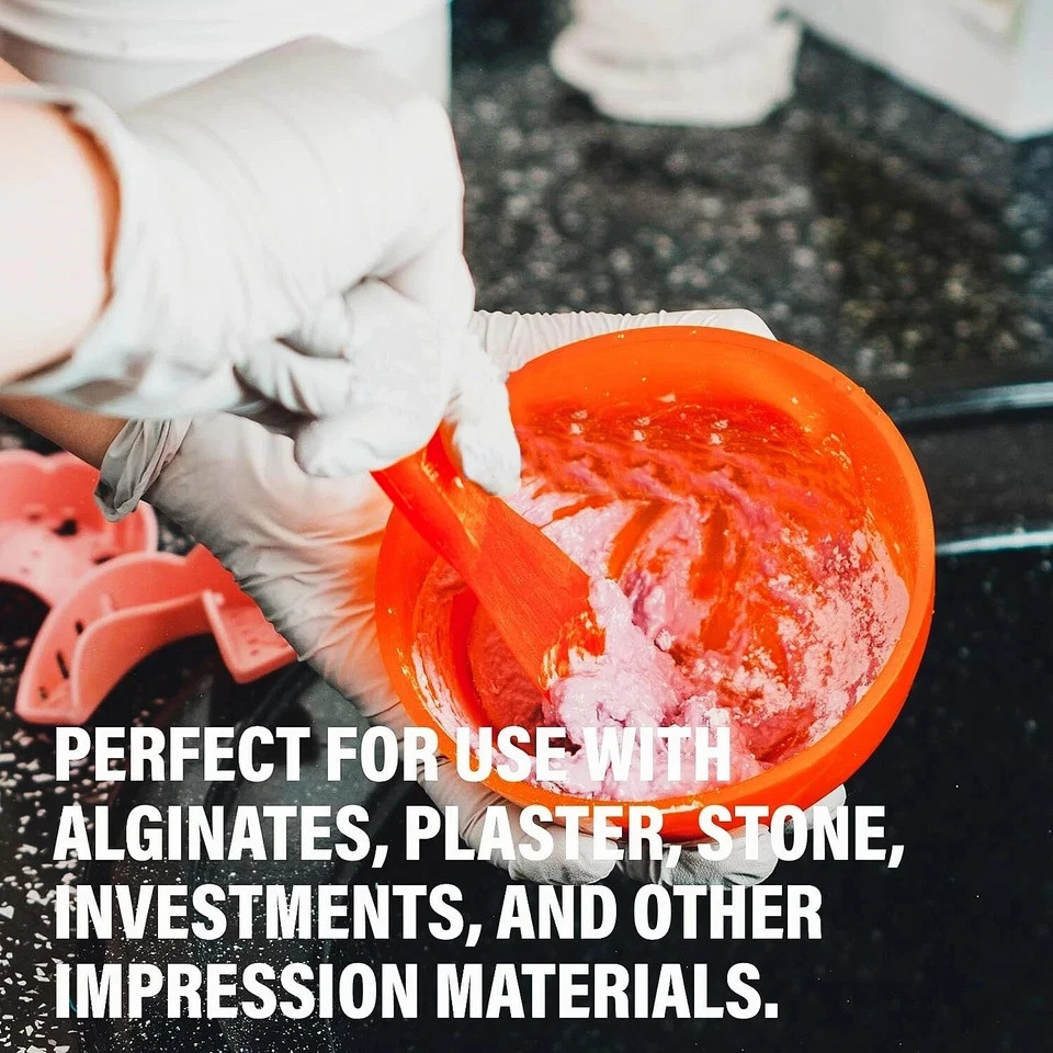 Dental Silicone Rubber Flexible Mixing Bowl Spatula For Impression Material