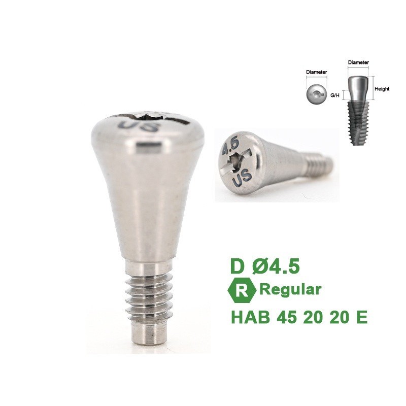 1Pc Dental Healing Abutment Caps Regular Mini Cover Screw Platform