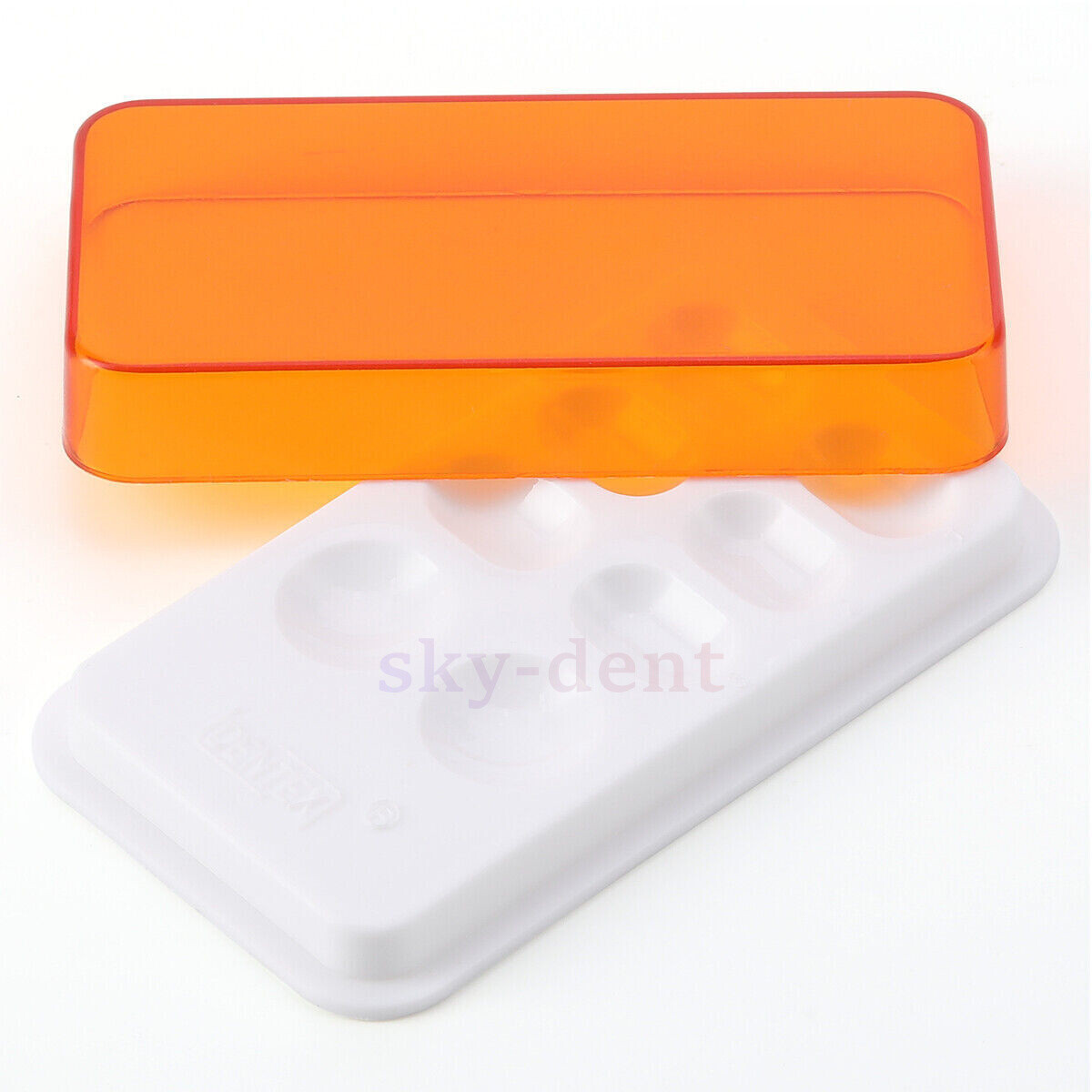 4/8 Holes Dental Veneer Storage Box Teeth Patch Shading Light Case Retainer Mola