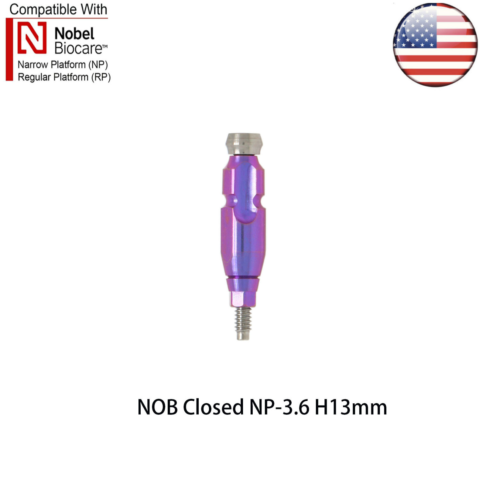 Dental Impression Closed Tray Impression Coping fits Nobel NP/RP Active