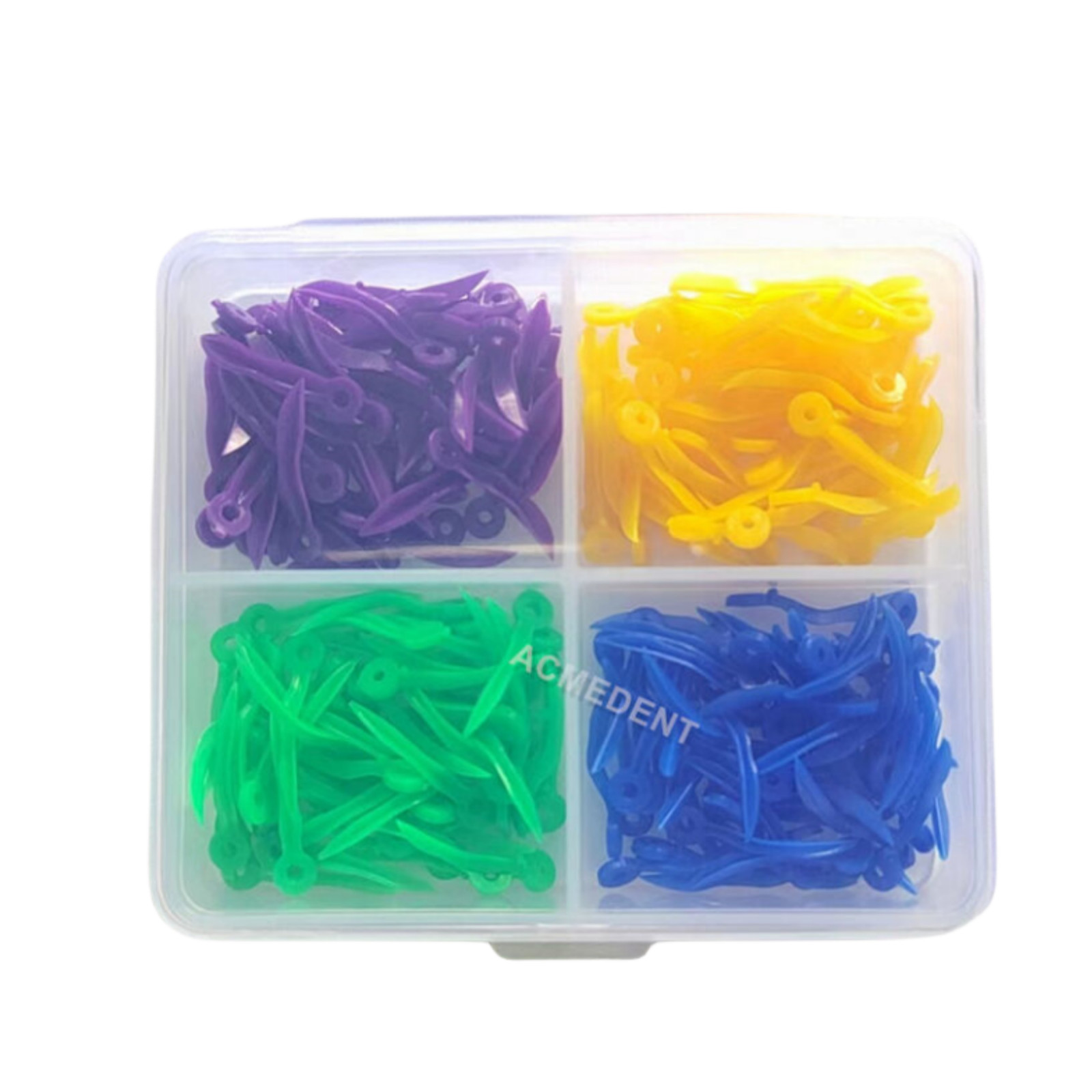 200x/Box Disposable Dental Wedges Tooth Gap Wedge with End Circular Hole Plastic