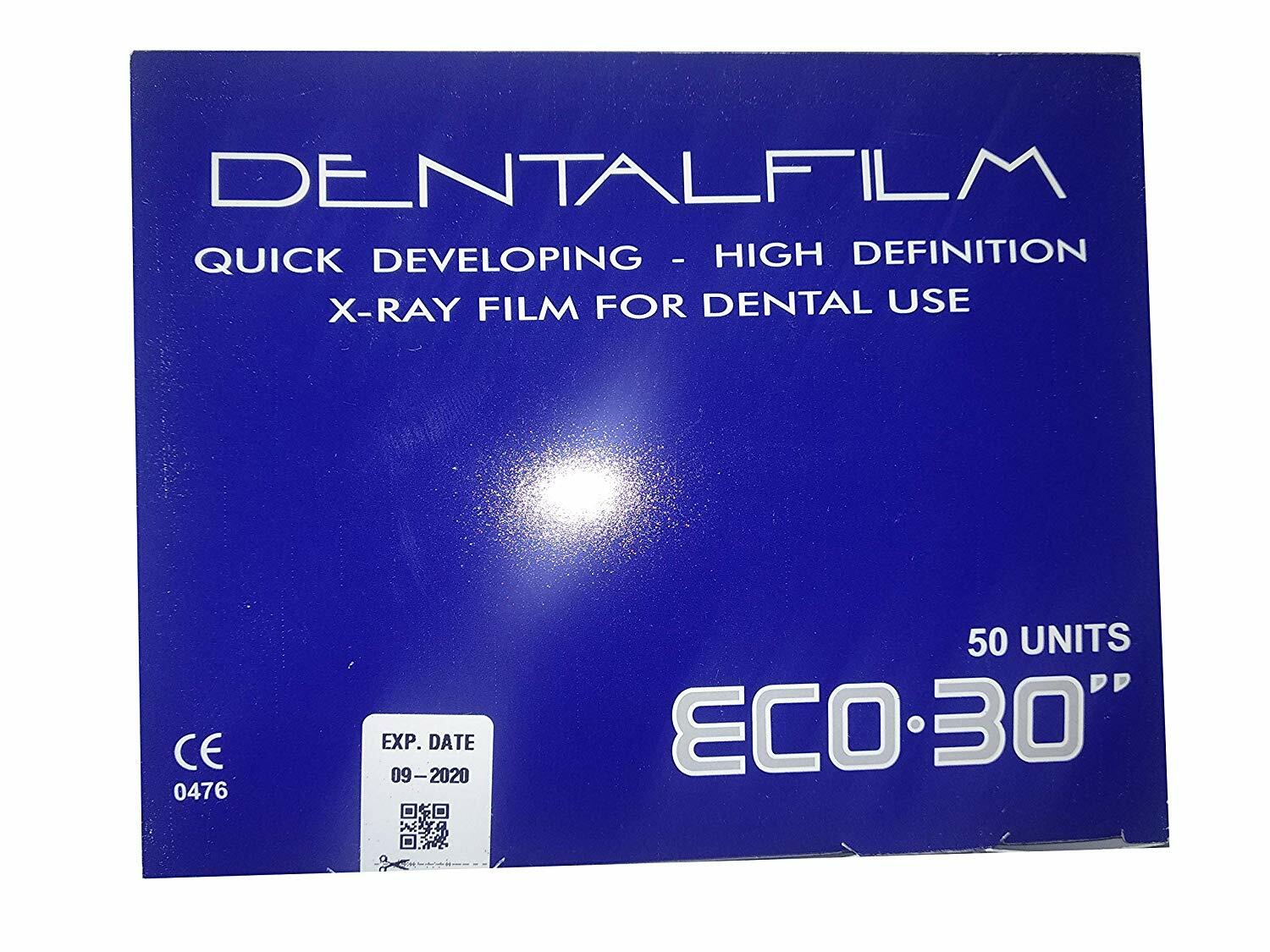 Dental Film Eco-30 Self Developing X-ray Film with a Monobath Solution 50pcs.