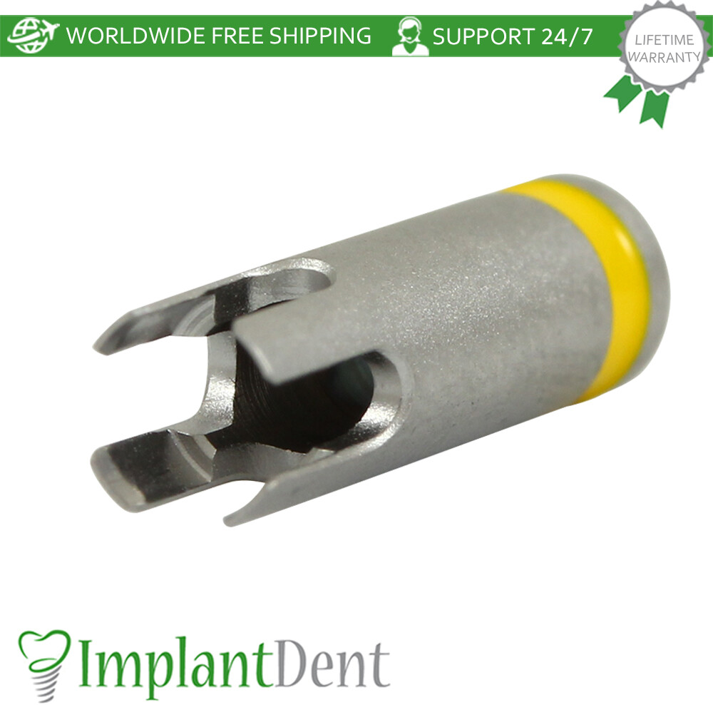 Dental Drill Stopper 2.5mm – Yellow Stainless Steel Dentistry Tool