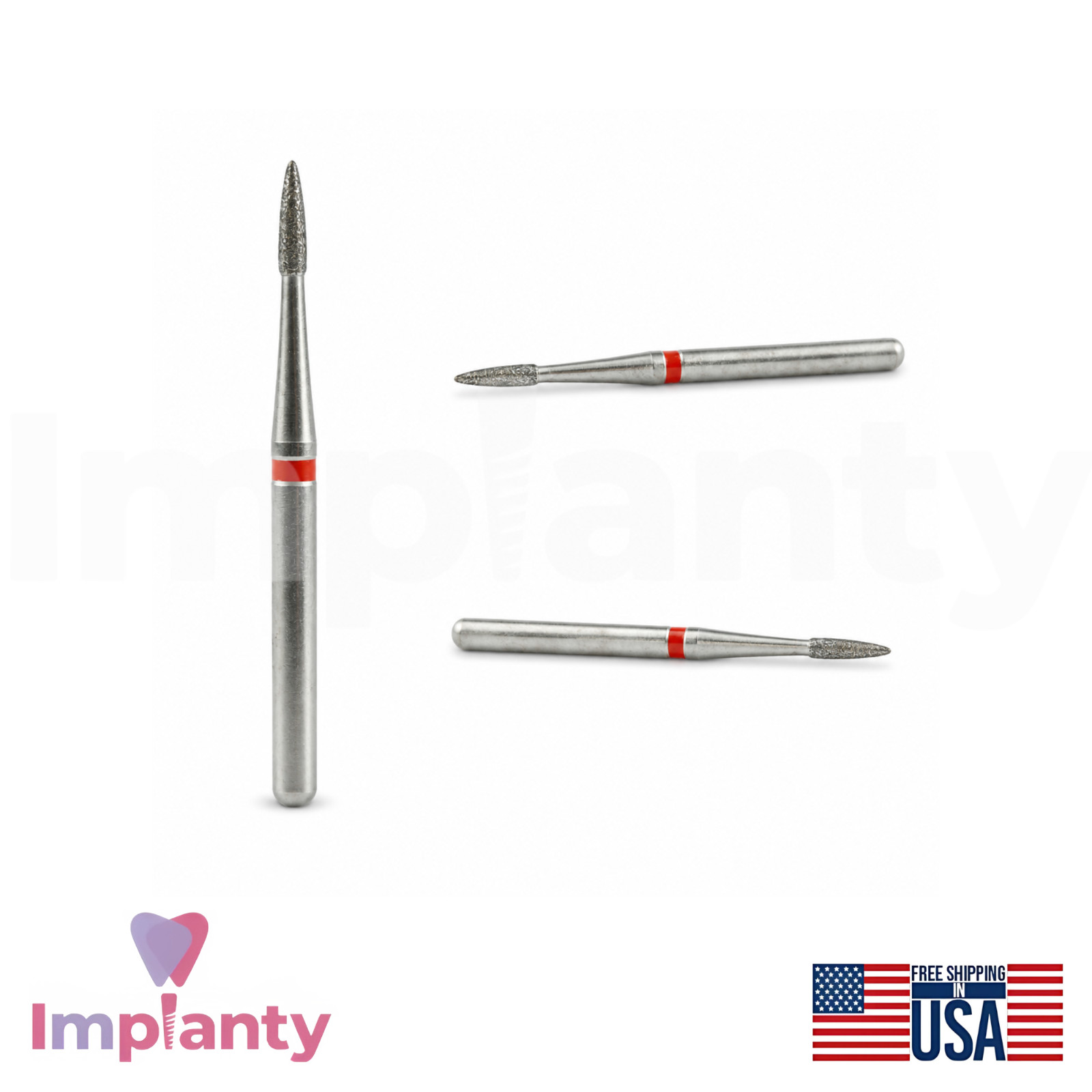 MDT Perio Diamond Coated Burs Kit Plaque Removal Stainless Steel Tool