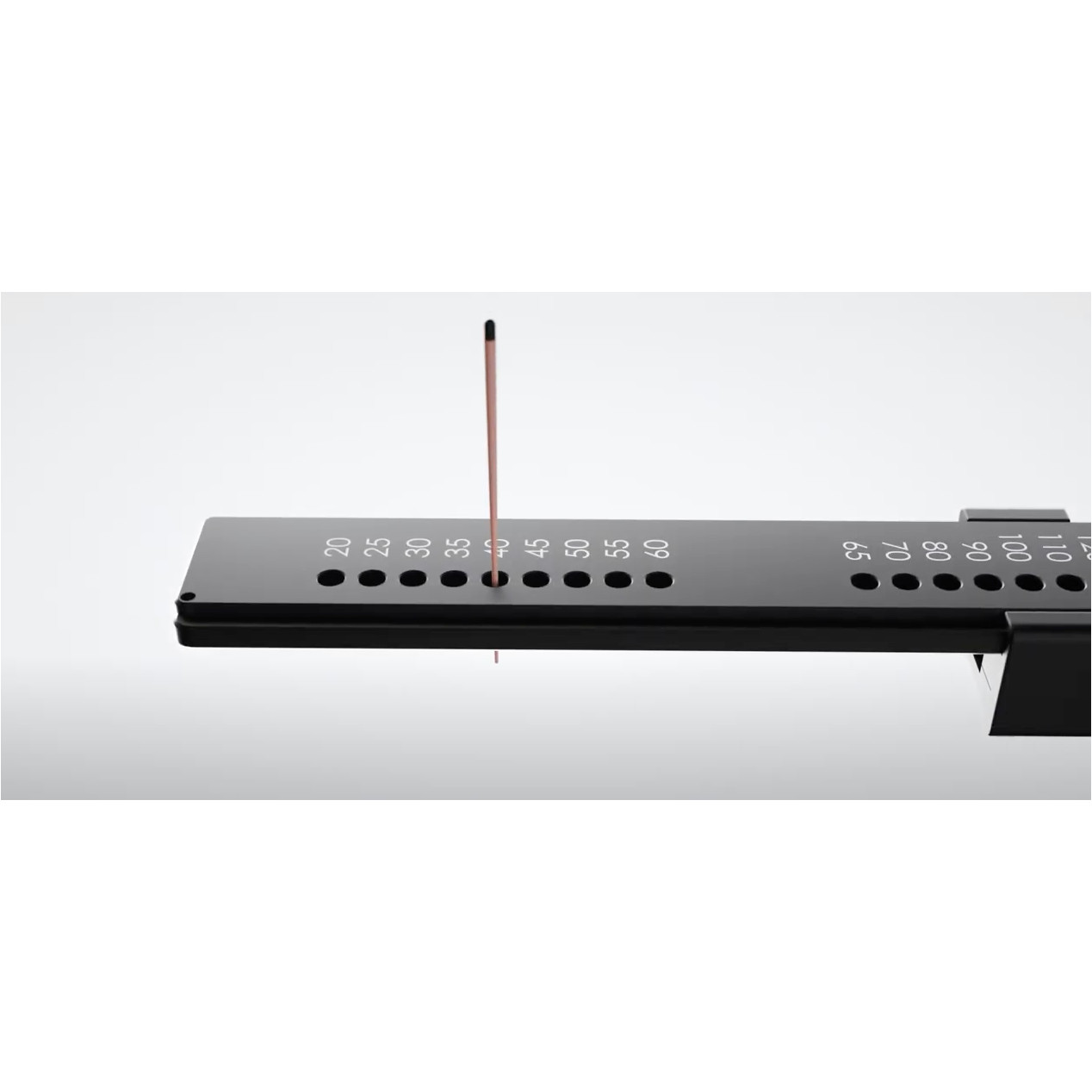 WOODPECKER R1 Plus Gutta Percha Points Gauge Cutter 30mm Measurement Ruler Black