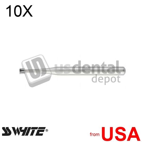 10X LOT of SS WHITE – FG #35 inverted cone carbide bur, 10pk burs – # 057-14985