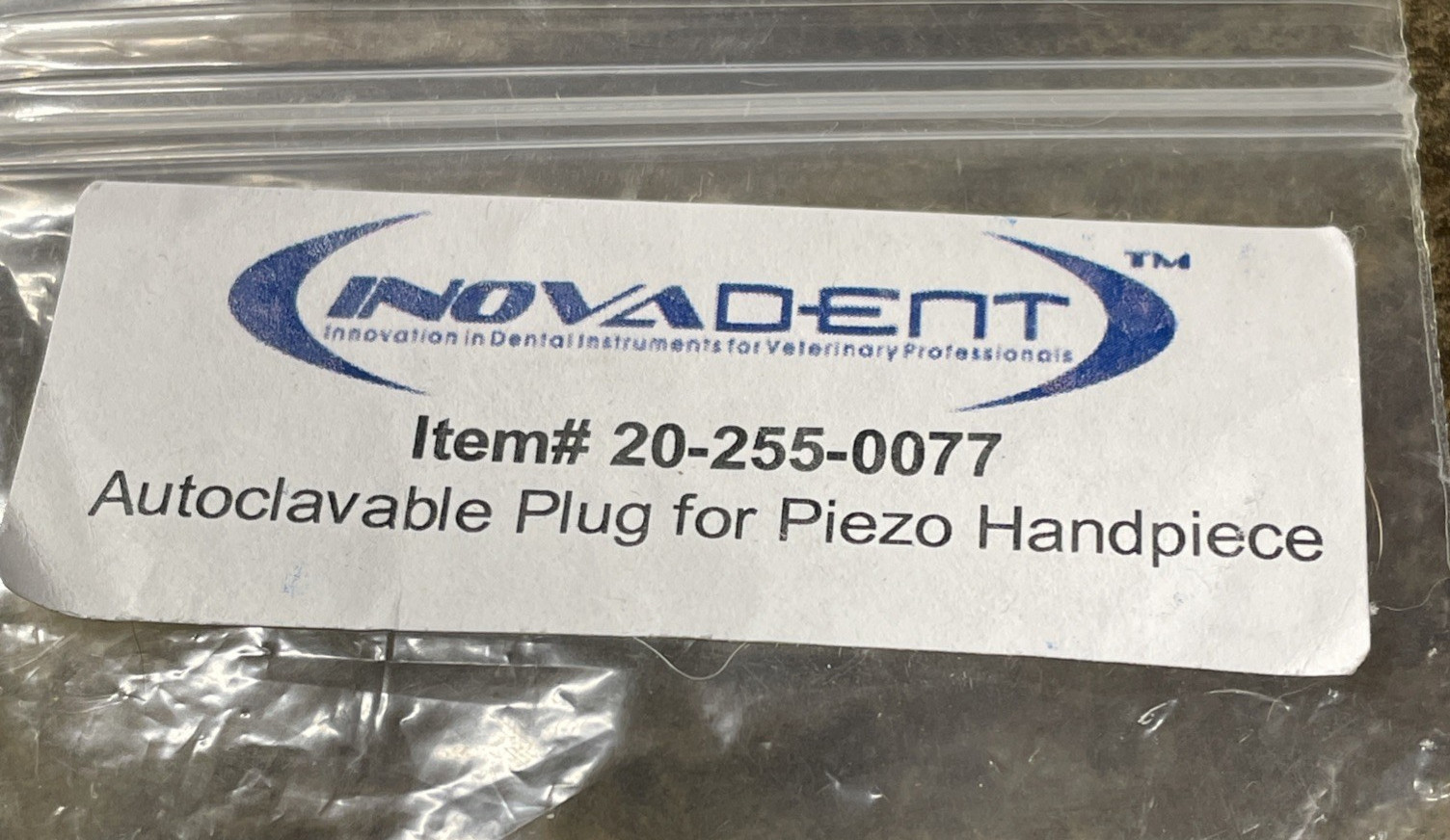 Inovadent Autoclave Plug for Piezo Handpiece – Model 20-255-0077 – NEW
