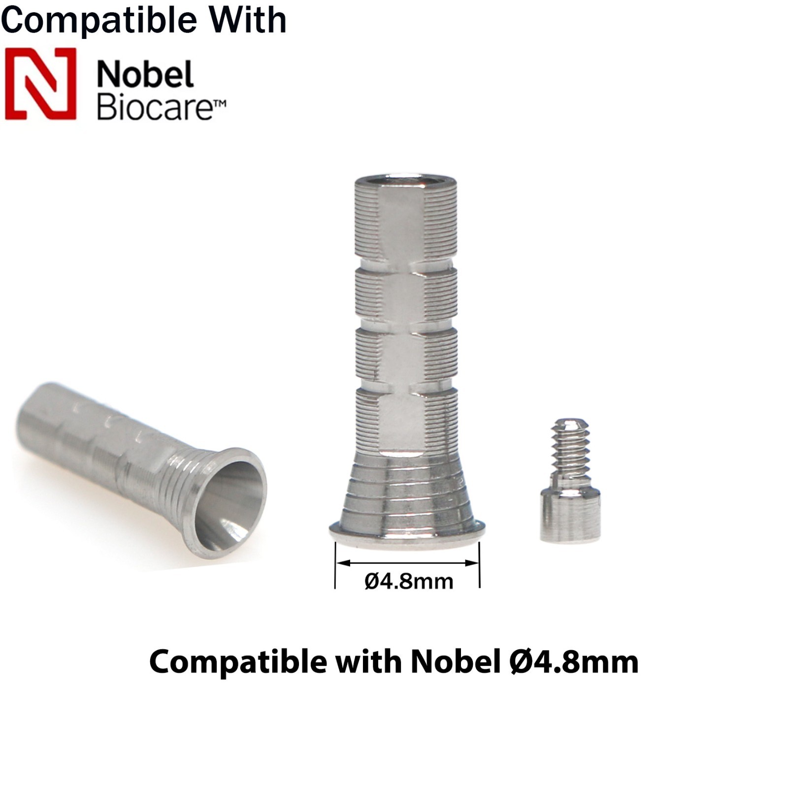 Dental Multi-unit Abutment Temporary Cylinder Fits Hiossen/Nobel/Adin/ITI