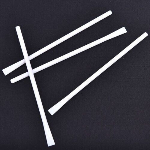 Disposable Mixing Spatulas Thin Rigid Plastic White 100/Pk Bonding Composites