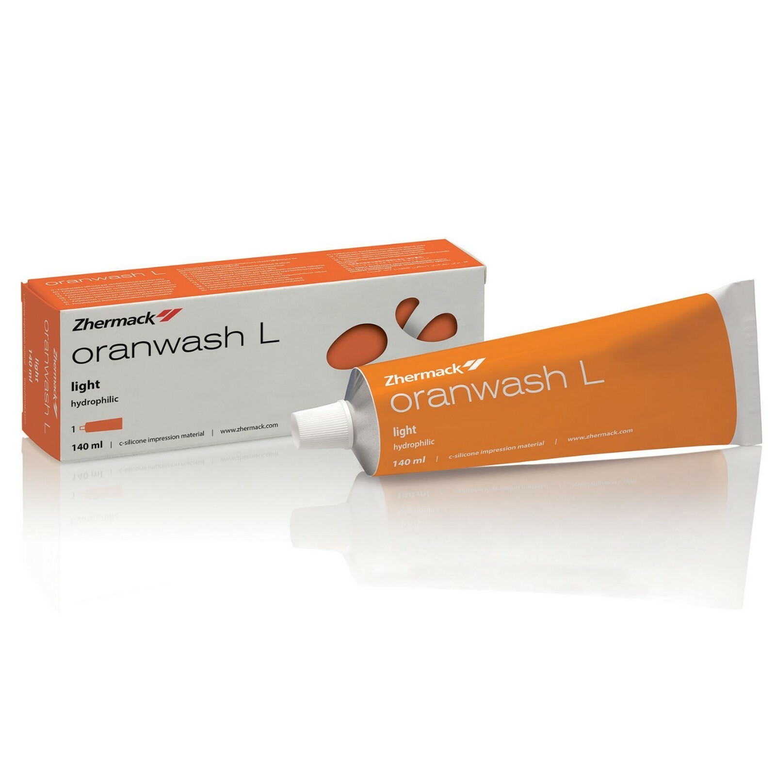 Zhermack Oranwash L 140ml +Indurent Gel 60ml Impression Wash Material
