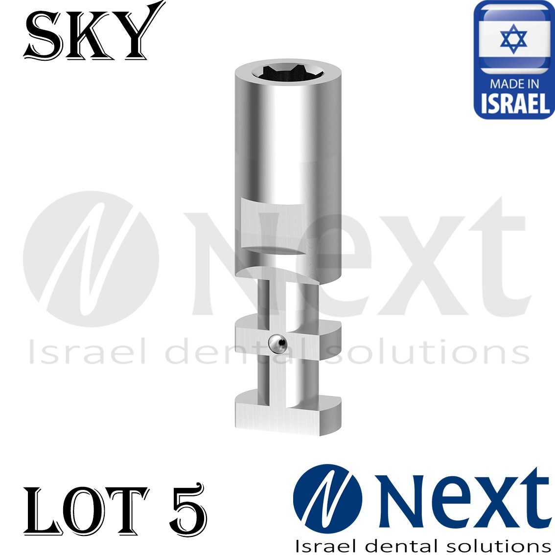Lot x 5 Analog Abutment Sky compatible internal hex conical