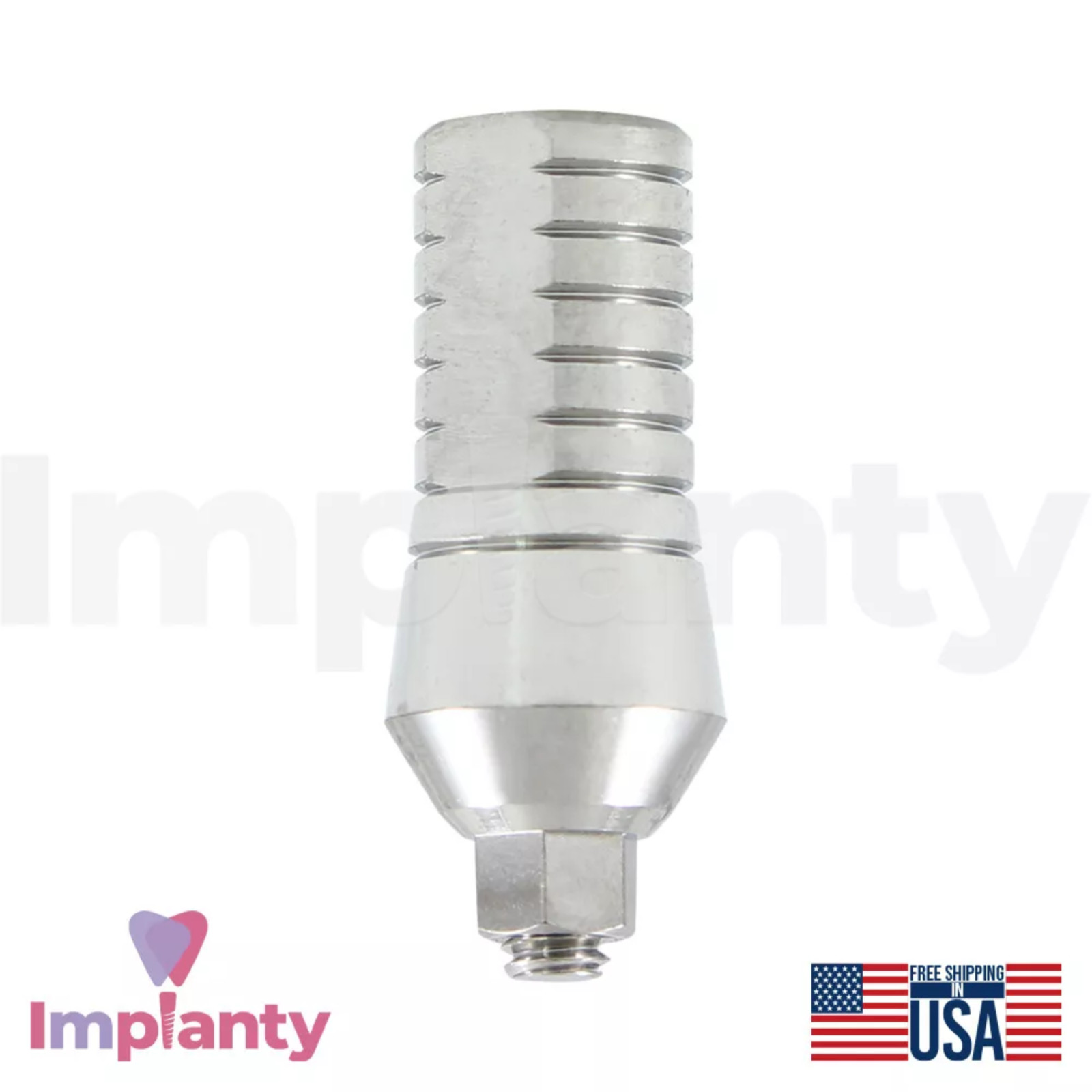 GDT Straight Dental Prosthetic Ø5.5mm Diameter Wide Platform Int Hex 2.42mm