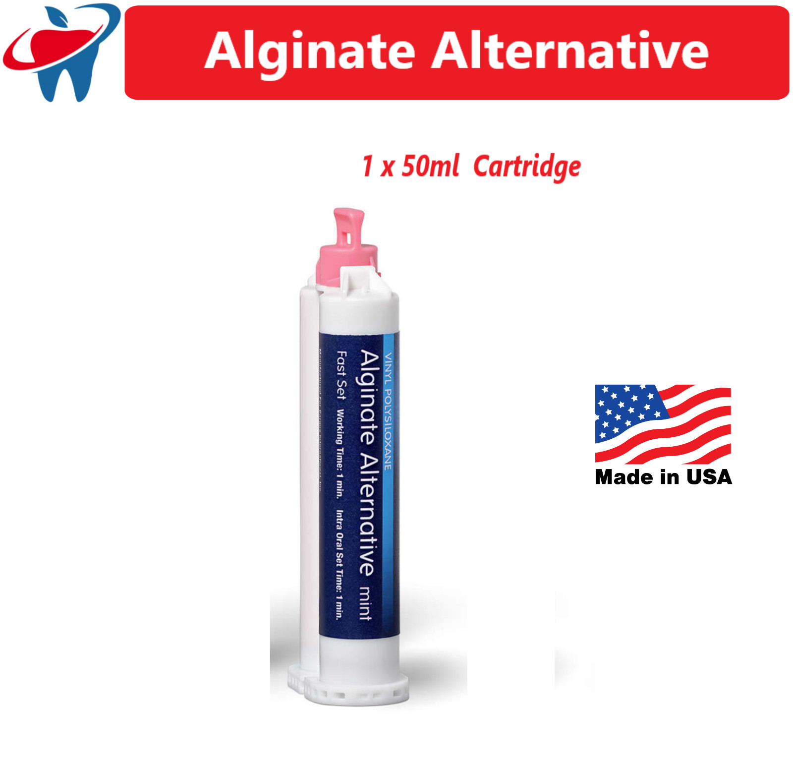 Alginate Substitute Alternative 8 x 50mL or 4 Cartridges, Fast Set – Mark3 USA