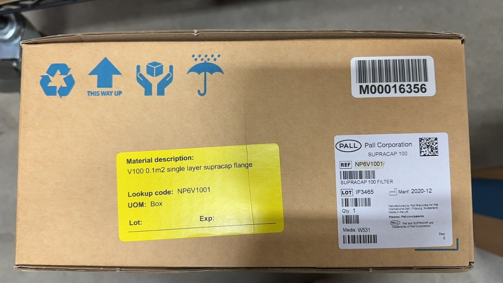 New Factory Sealed Pall NP6V1001 Kleenpark Nova SUPRACAP 100 FILTER