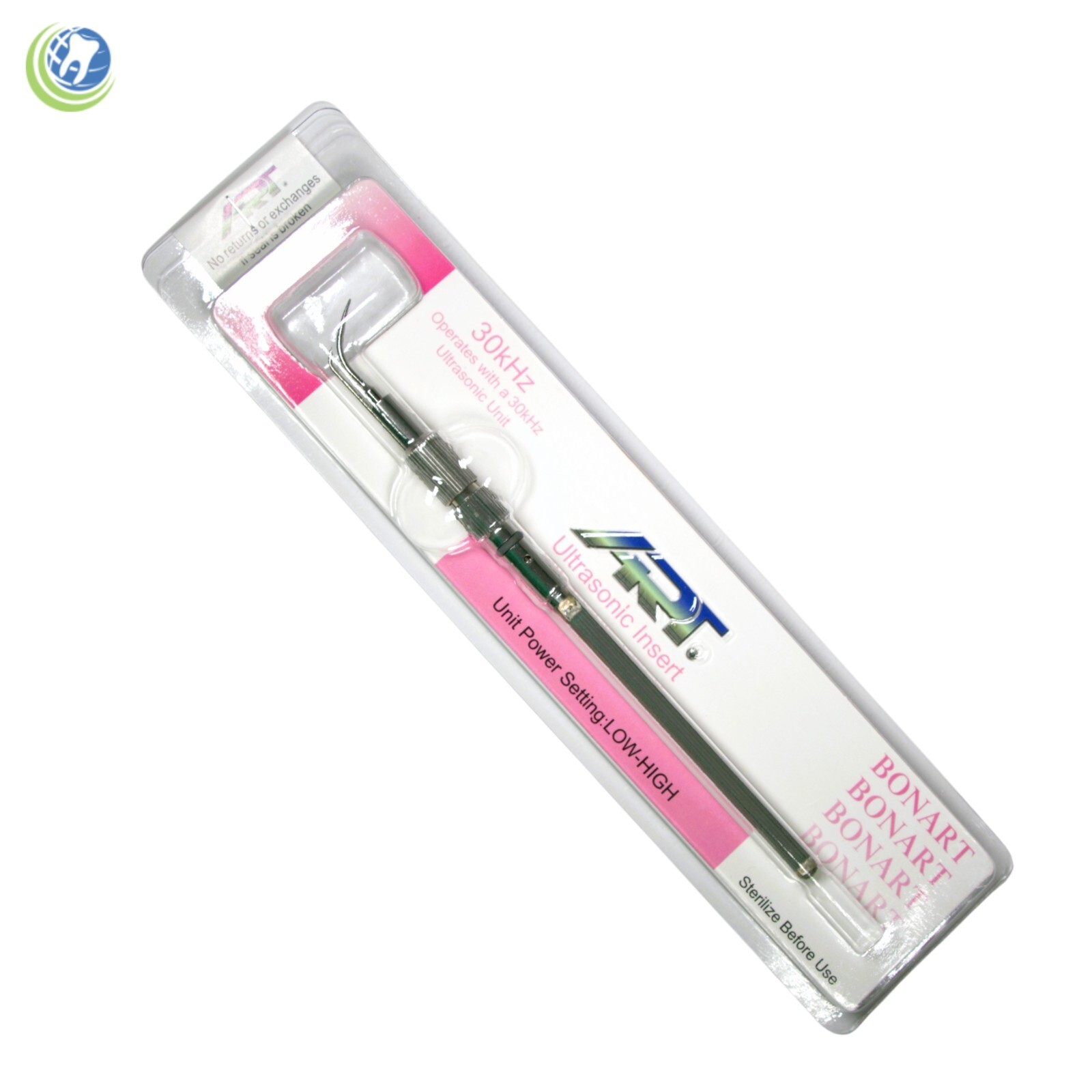 Dental Cavitron Ultrasonic Insert Tip P-10 Universal 30K Bonart 16HR Metal Grip