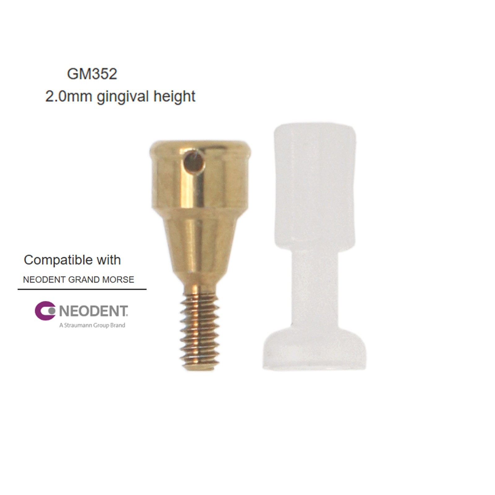 Dental Locator TiBase Abutment 1-6.0mm GH Compatible with Neodent GM Platform