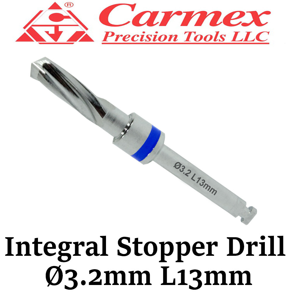 1x Carmex Dental Implant Surgical Integral Stopper Drill Irrigation Ø3.2mm