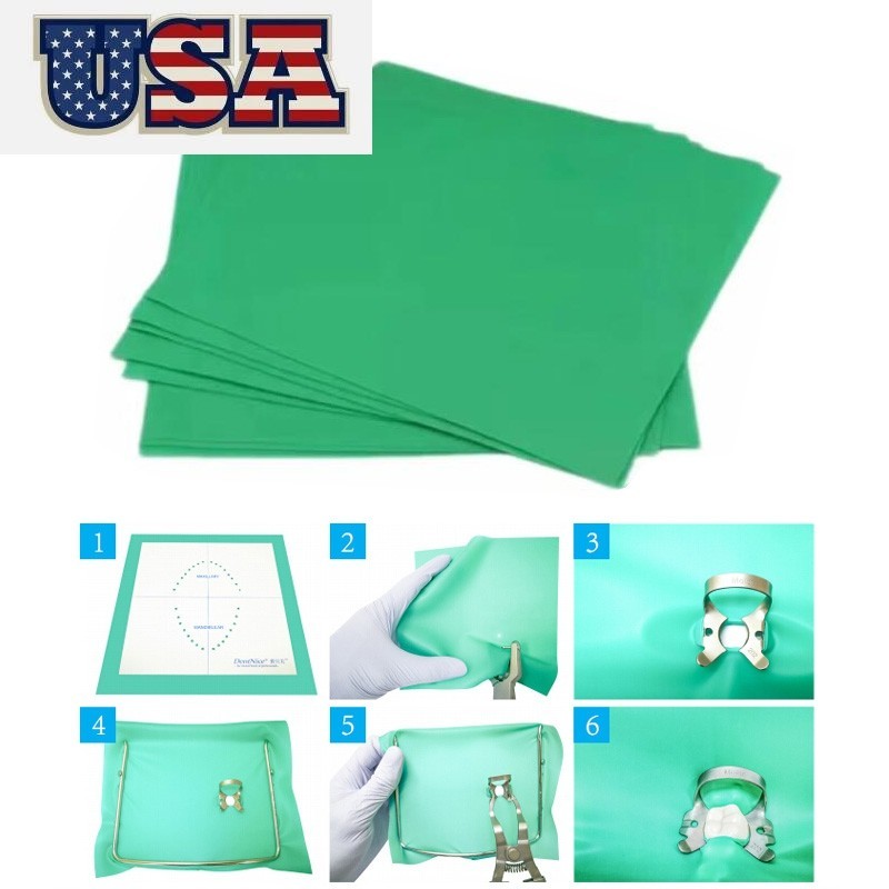 36 Pcs Dental Endodontic Rubber Dams Sheets Natural Latex 6″x6″ for Adult Dams