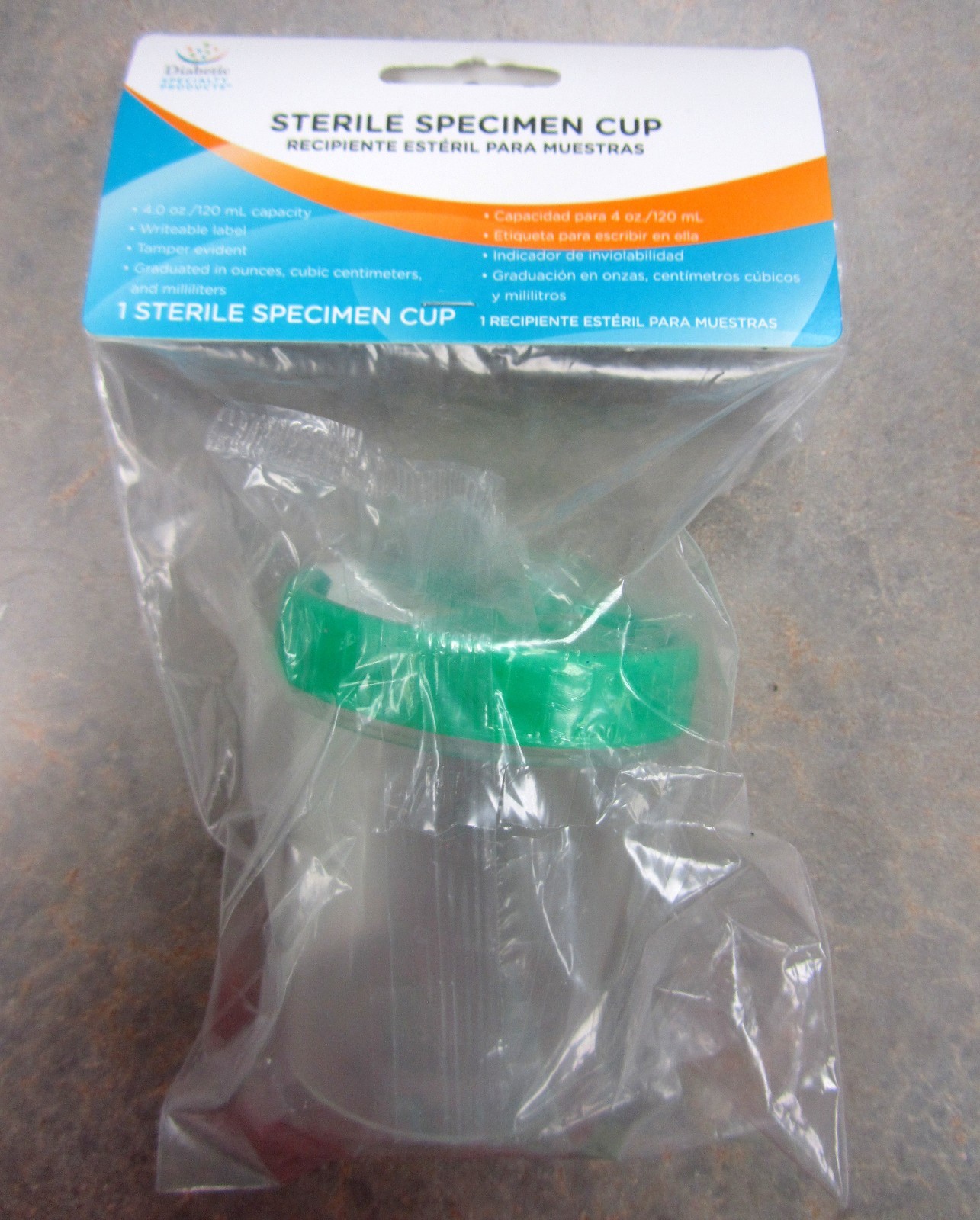 Specimen Cups STERILE 4oz w. Lid & ID Label SEALED