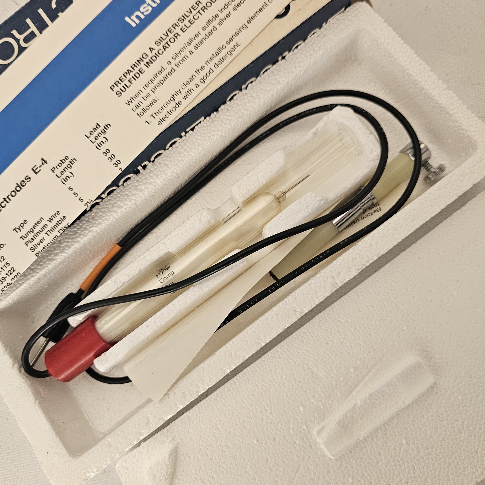 FISHER SCIENTIFIC COMPANY ELECTRODE 13-639-115 Vintage