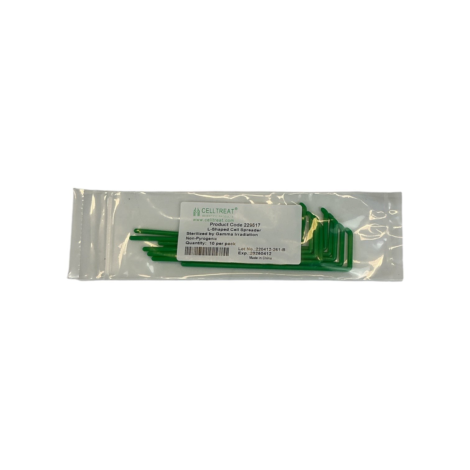 Celltreat L-Shaped Cell Spreader Sterile Green 170ct (Best Offer!)