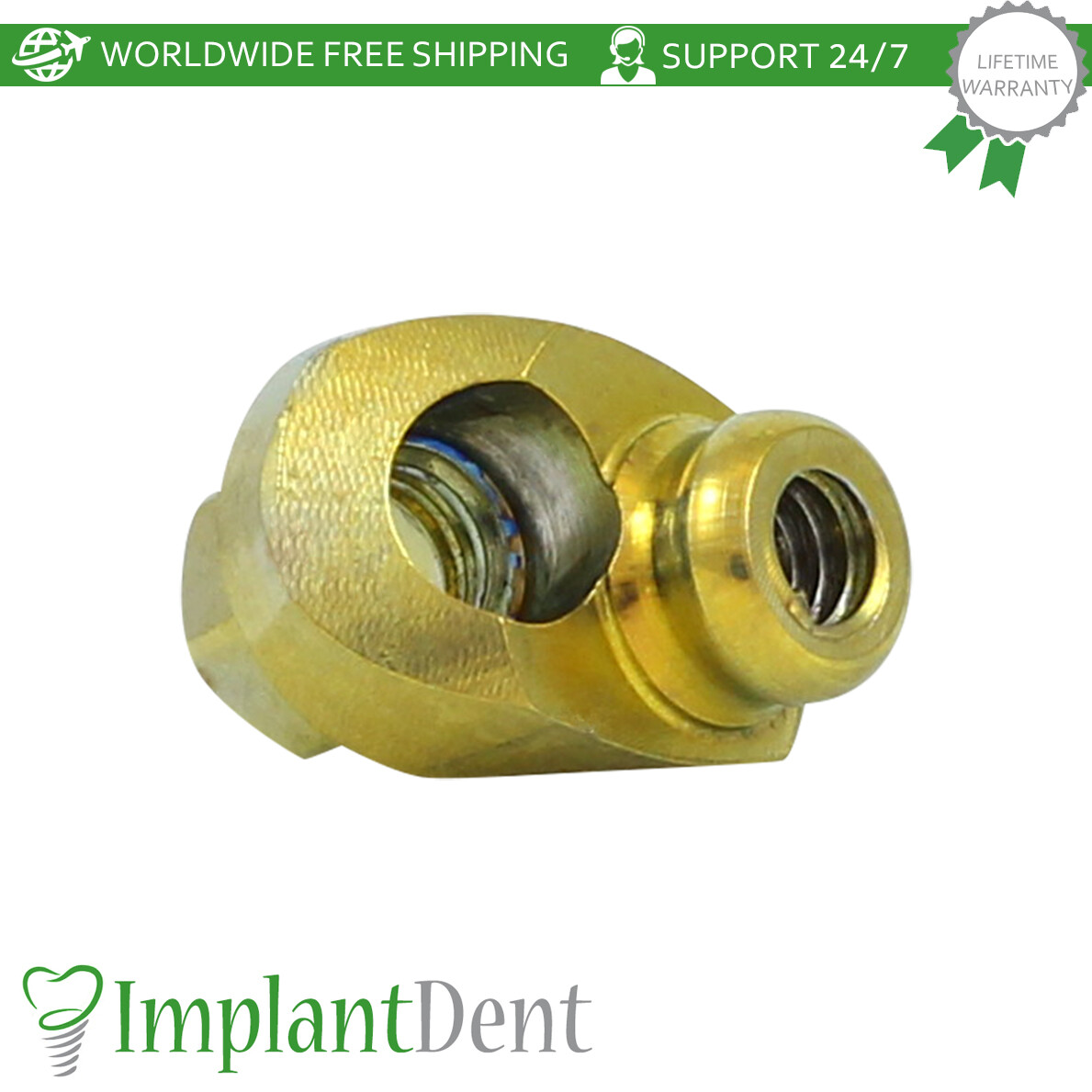 1x Dental Angulated 30° Loc-Low Attachment Set Int Hex 2.42mm