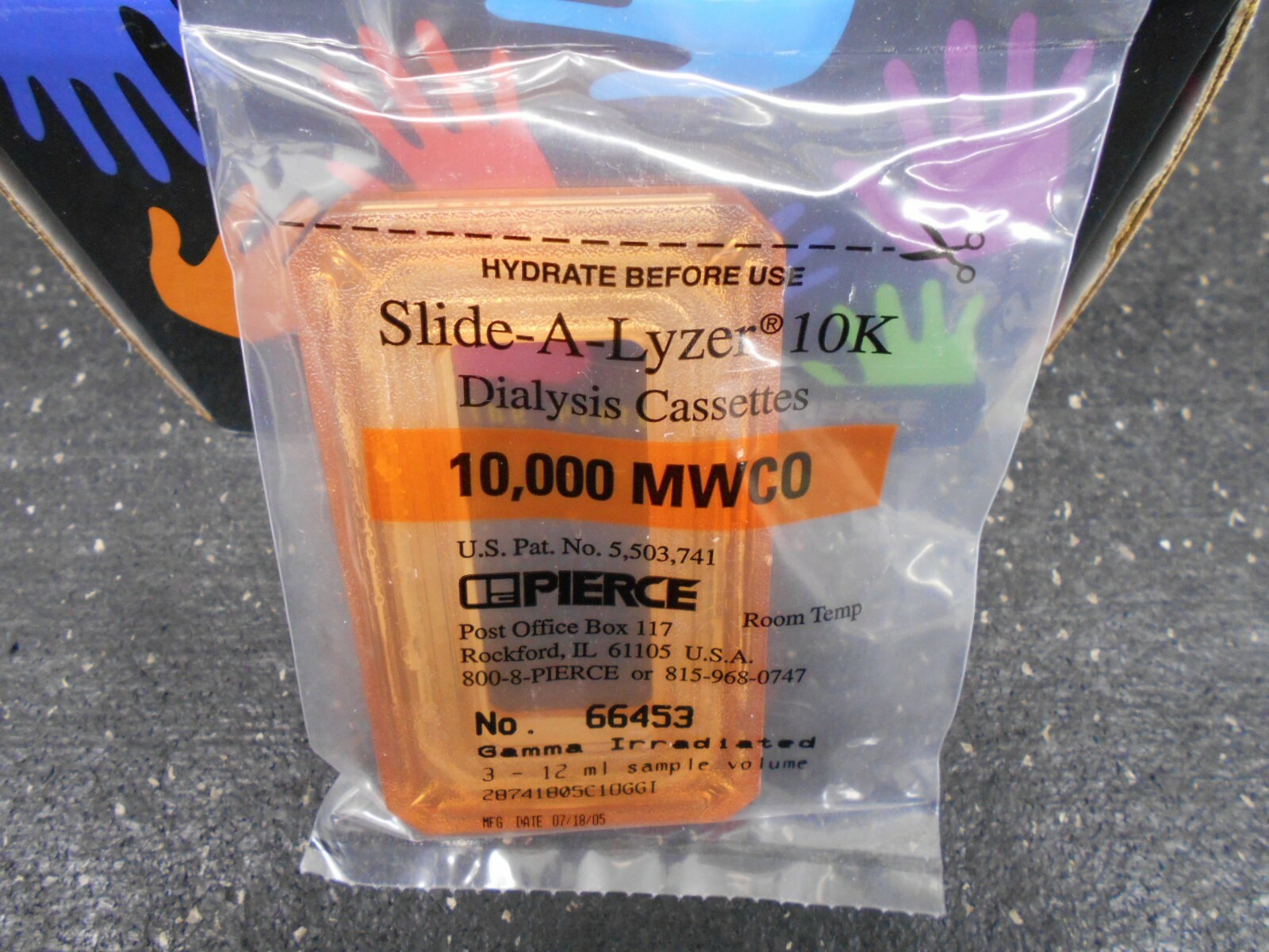 PIERCE 66453 SLIDE A LYZER GAMMA IRRADIATED 3-12mL DIALYSIS CASSETTE PACK OF 6