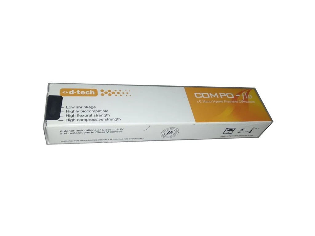 D-Tech Compo-Flo flowable light curing radiopaque Nano Hybrid Flowable Composite