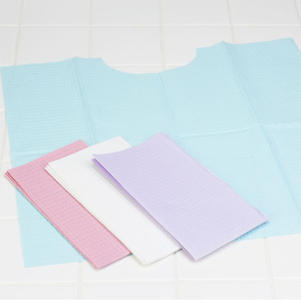 Tidi Contour Neck Bibs – LAVENDER 17″ x 18″, 500/Case.