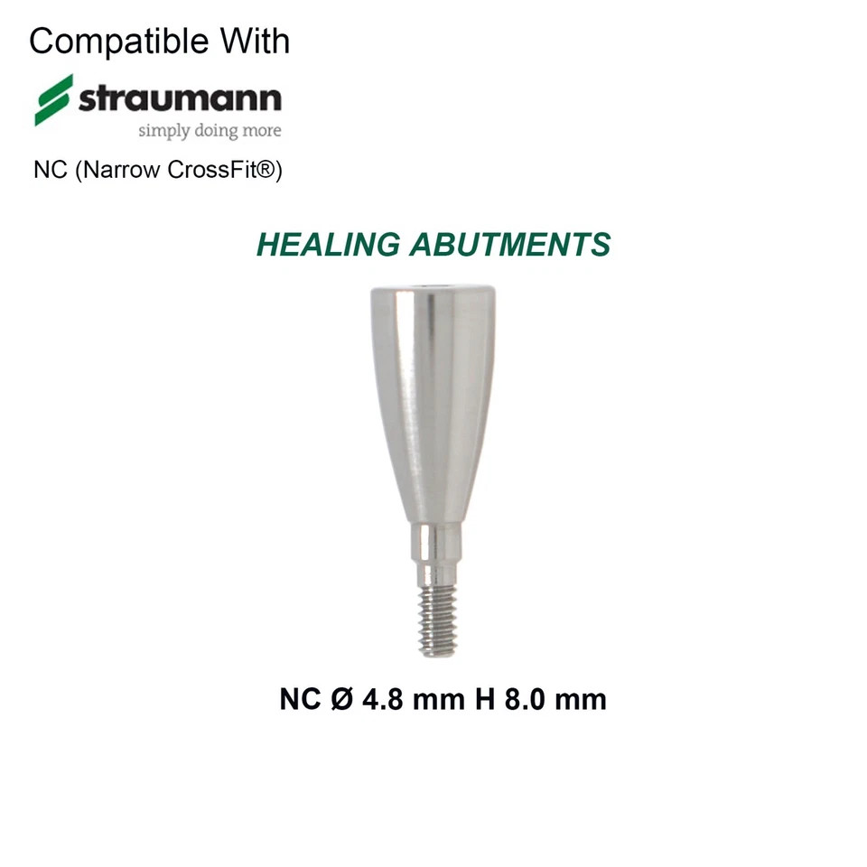 US Dental NC Healing Abutment & Cover Screw Fit Straumann ITI BL/BLT