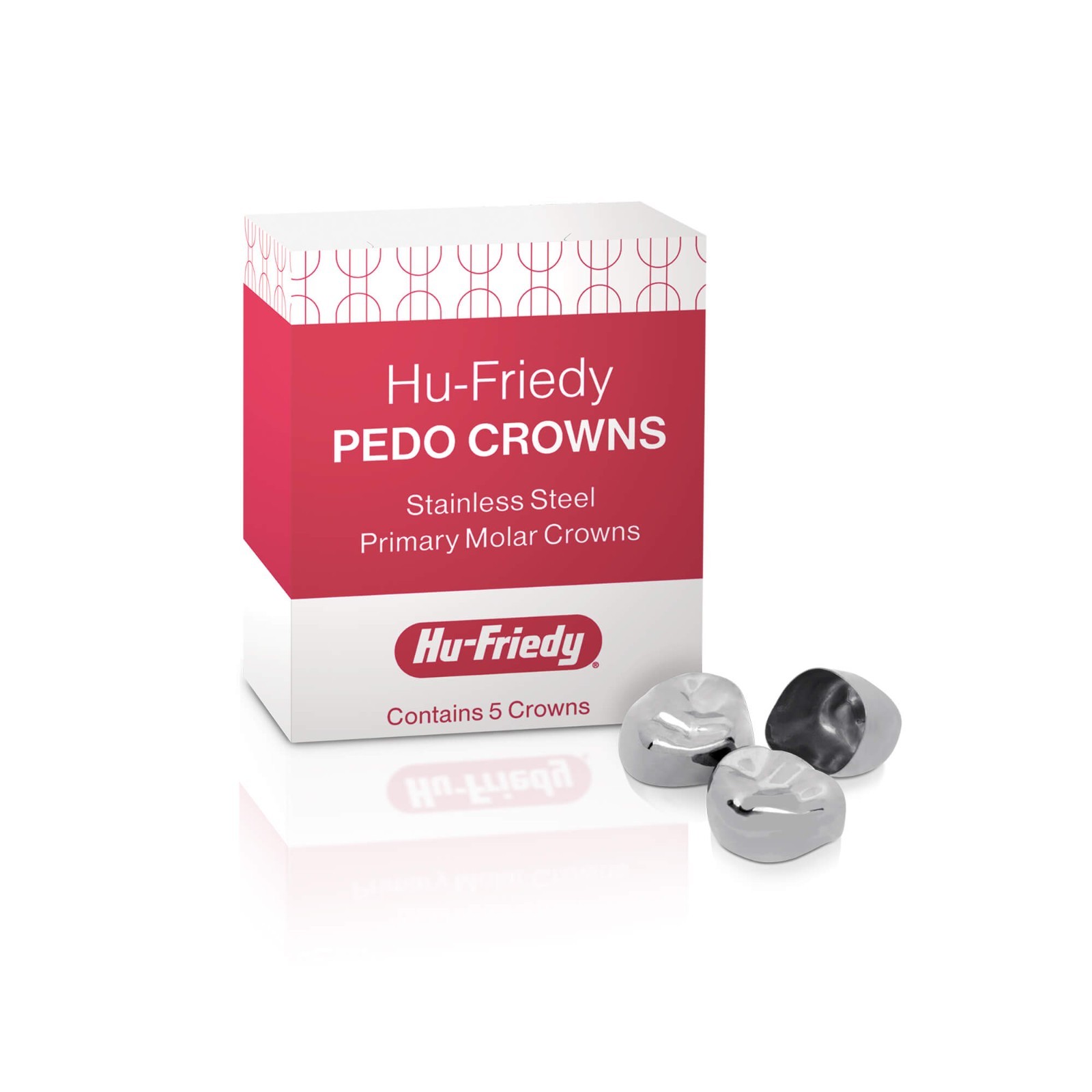 *5-Pieces* HuFriedyGroup Pedo Crowns Lower Right Primary 2nd #7 Refill SSC-LRE7