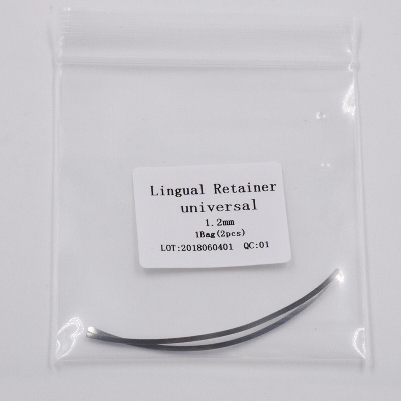 2 Pcs/Pack Dental Ortho Lingual Retainer Universal 1.2mm/2.0mm Splints Mesh Base
