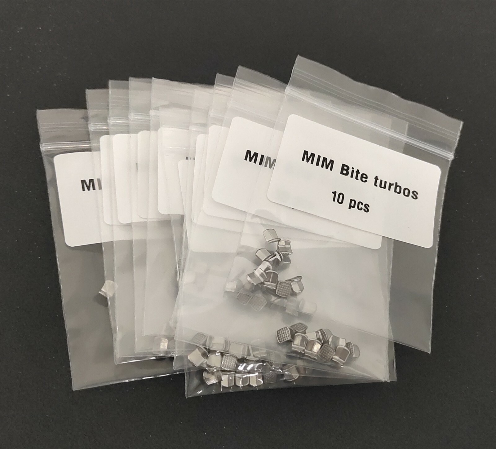 10Packs 100 Pcs Dental MIM Bite Bulider Bite Turbos For Deep Bite Coorection