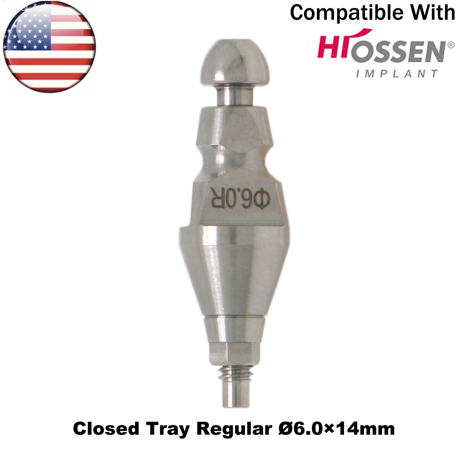 US Dental Transfer lmpression Coping Closed Tray Alloy Fit Hiossen Osstem ET M/R