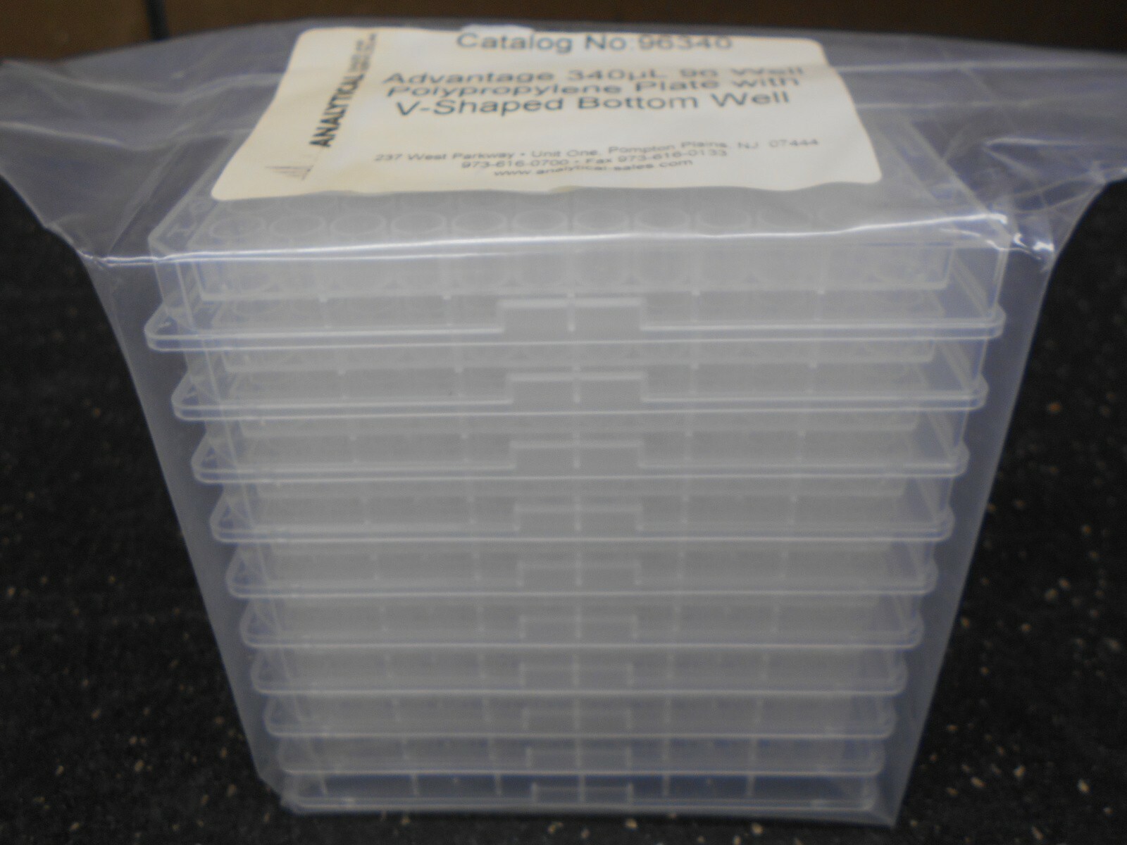 ANALYTICAL ADVANTAGE 96340 340µL 96 WELL PLATE BOX OF 100
