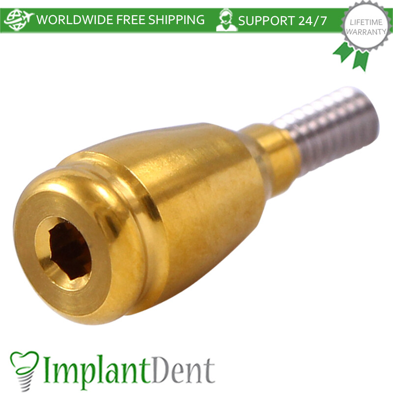 5x Dental Straight Lokator Attachment Slim Platform Int Hex 2.0mm Dentistry Tool