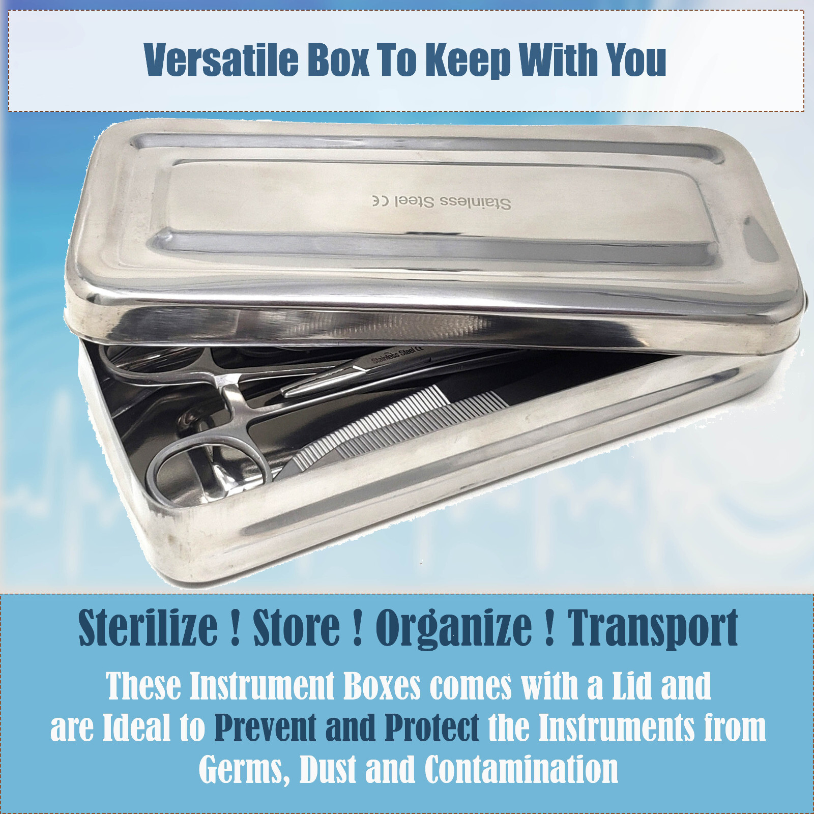 13 Pcs Minor Surgery Suture Kit with instrument Box for Medical & Veterinary Use