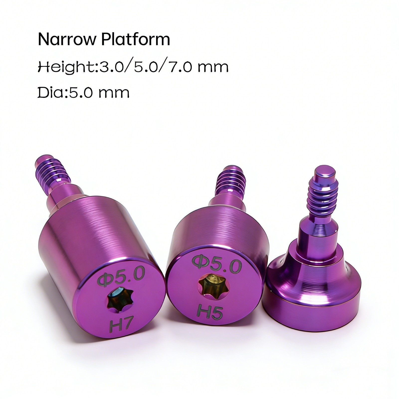 US Dental Healing Abutment NP RP ∅3.6/5.0/6.0 for Nobel Active Conical Titanium