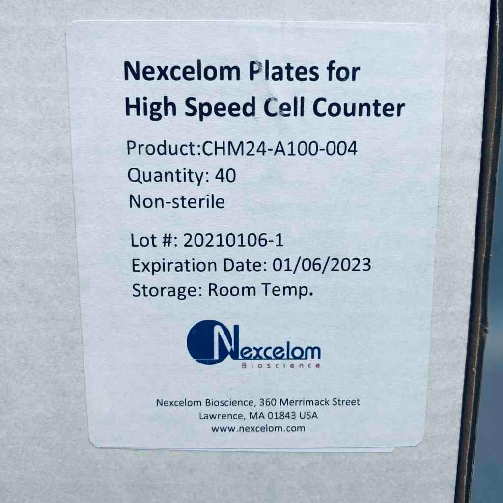 Nexcelom High-Throughput Counting Plates 2 x 12 Orientation Case of 40 Plates