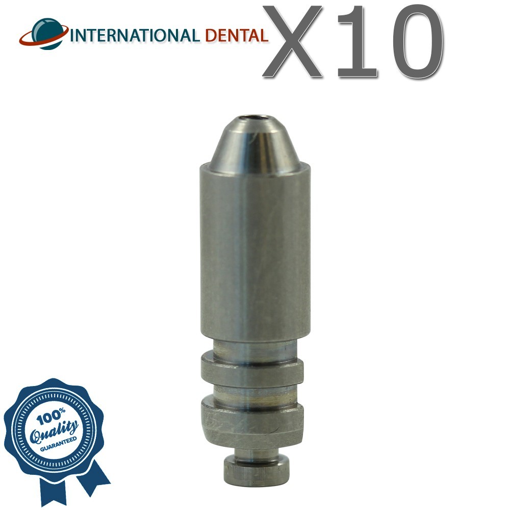 10 Dental Lab Fixture Digital Analog RP 4.8mm For Multi Unit Prosthetic 1.4mm