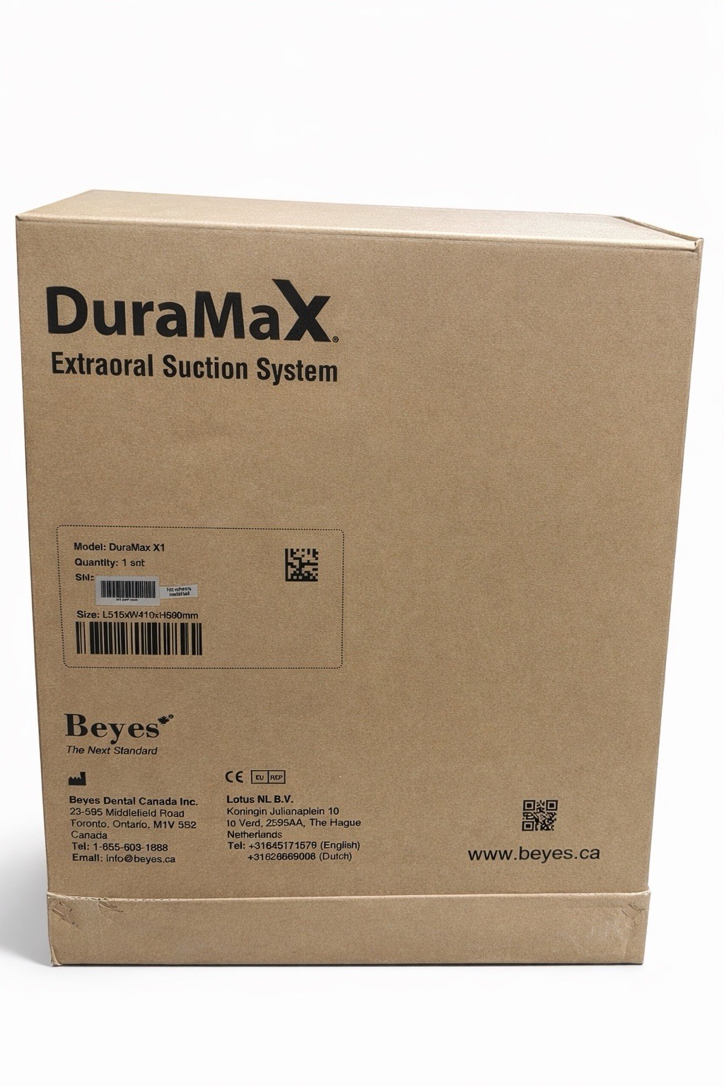Beyes DuraMax X1 Extraoral Suction System Dental Aerosol Vacuum Factory Sealed