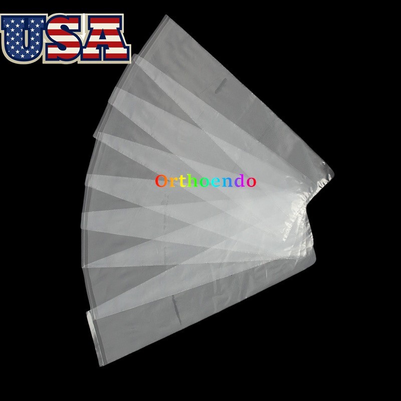 500Pcs/Box Dental X-Ray Sensor Covers Disposable Sensor Sleeves 4.2/4.5x20cm USA