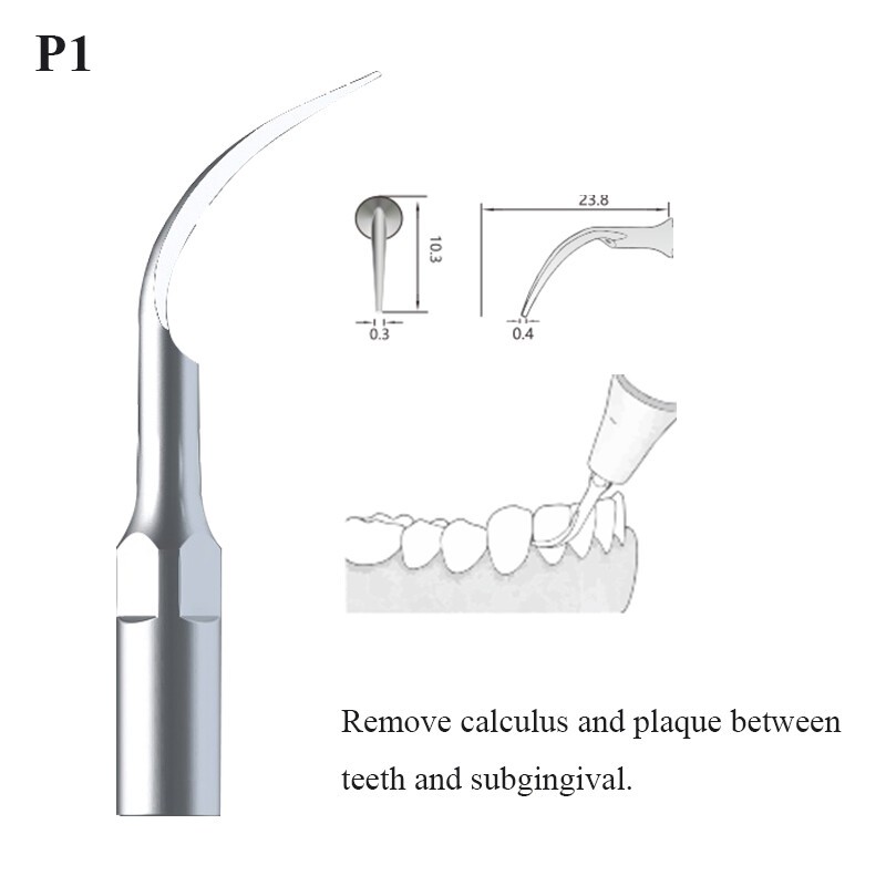 Dental Ultrasonic Scaler Tips Scaling Endo Perio Tips Fit EMS Woodpecker Handle