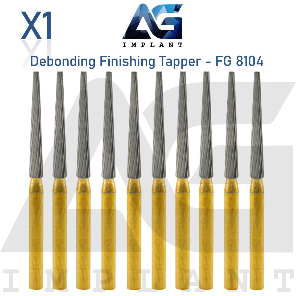 FG 8104 Debonding Finishing Tapper Carbide Burs Bits Sur gical Dental Ortho