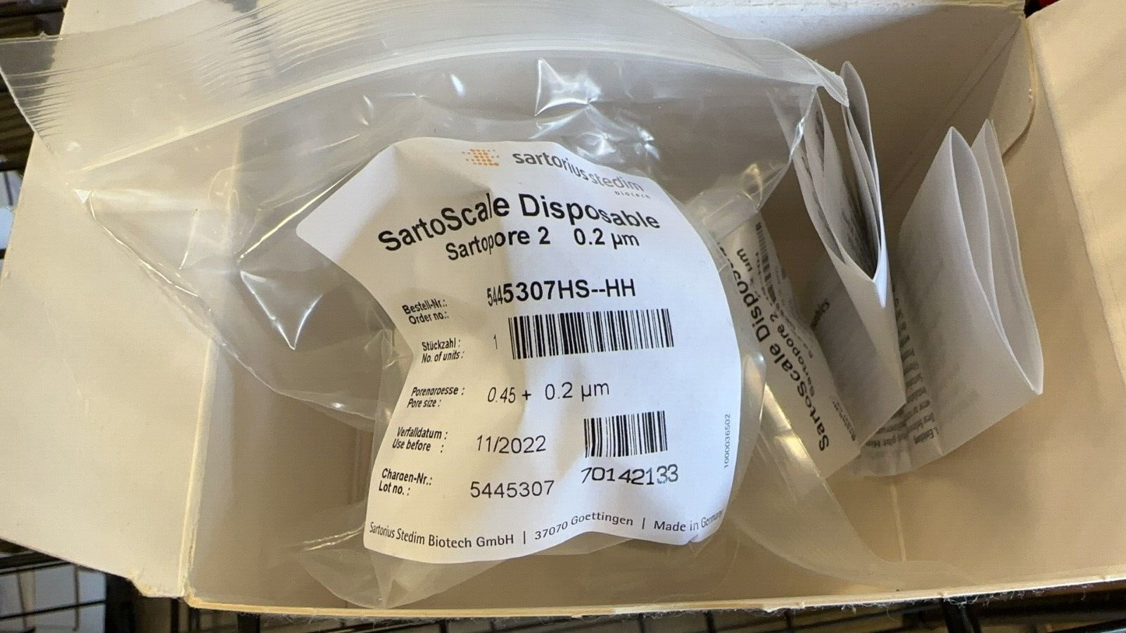 Sartorius Sartopore 2 Capsule Filter 0.2 µm, 5445307HS–HH–M, 2/box