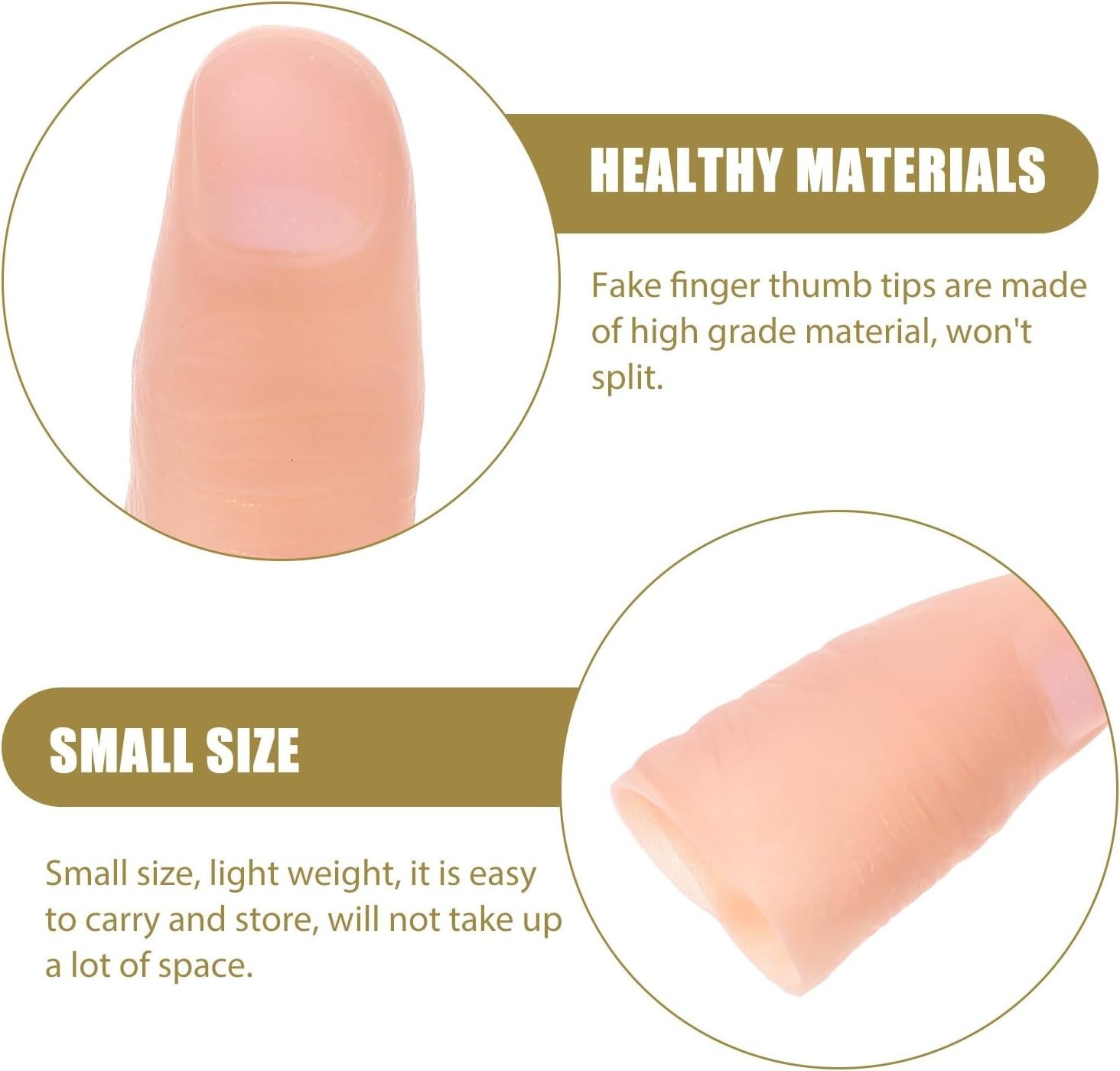 Prosthetic Fingertip 40 Pcs 40 Pcs Simulation Props Trick Fingers Silicone Fi…